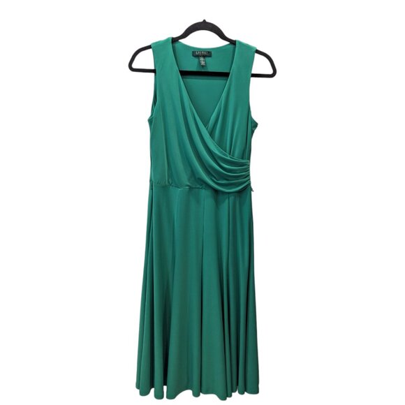 Lauren Ralph Lauren Wrap Front Jersey Dress - Picture 1 of 5